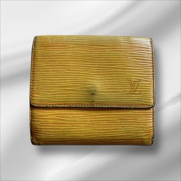 LOUIS VUITTON Yellow Epi Leather Snap Wallet - Picture 1 of 8